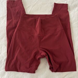 Lululemon High-Waisted Red Leggings